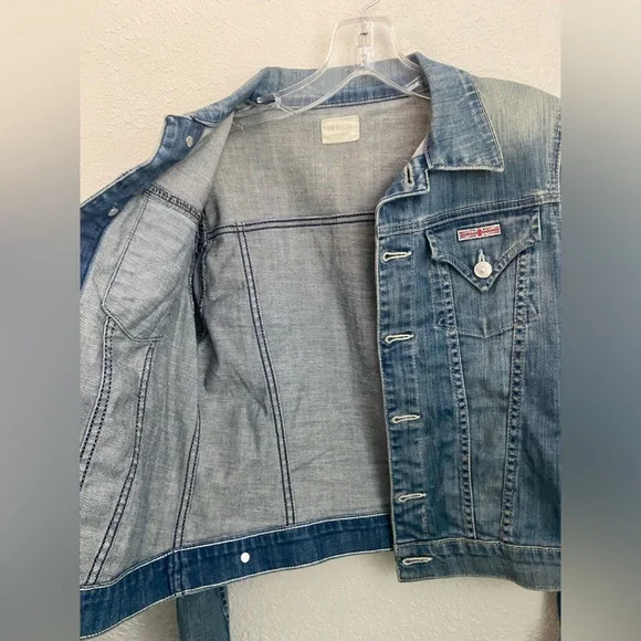 Vintage Hudson Denim Jeans Cropped Jacket Women’s Size XS - Picture 4 of 14